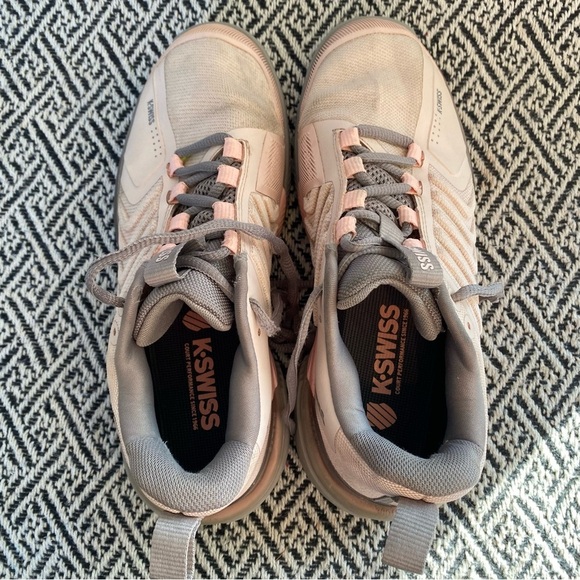 K-Swiss Pink and Gray Athletic Shoes Size 8 - Picture 6 of 9